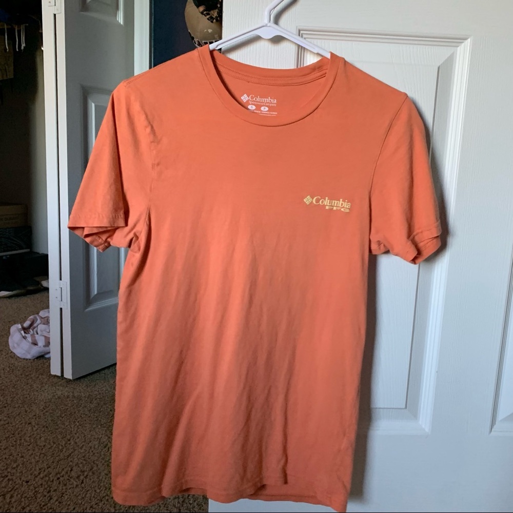 Orange/ Peach Columbia Short Sleeve